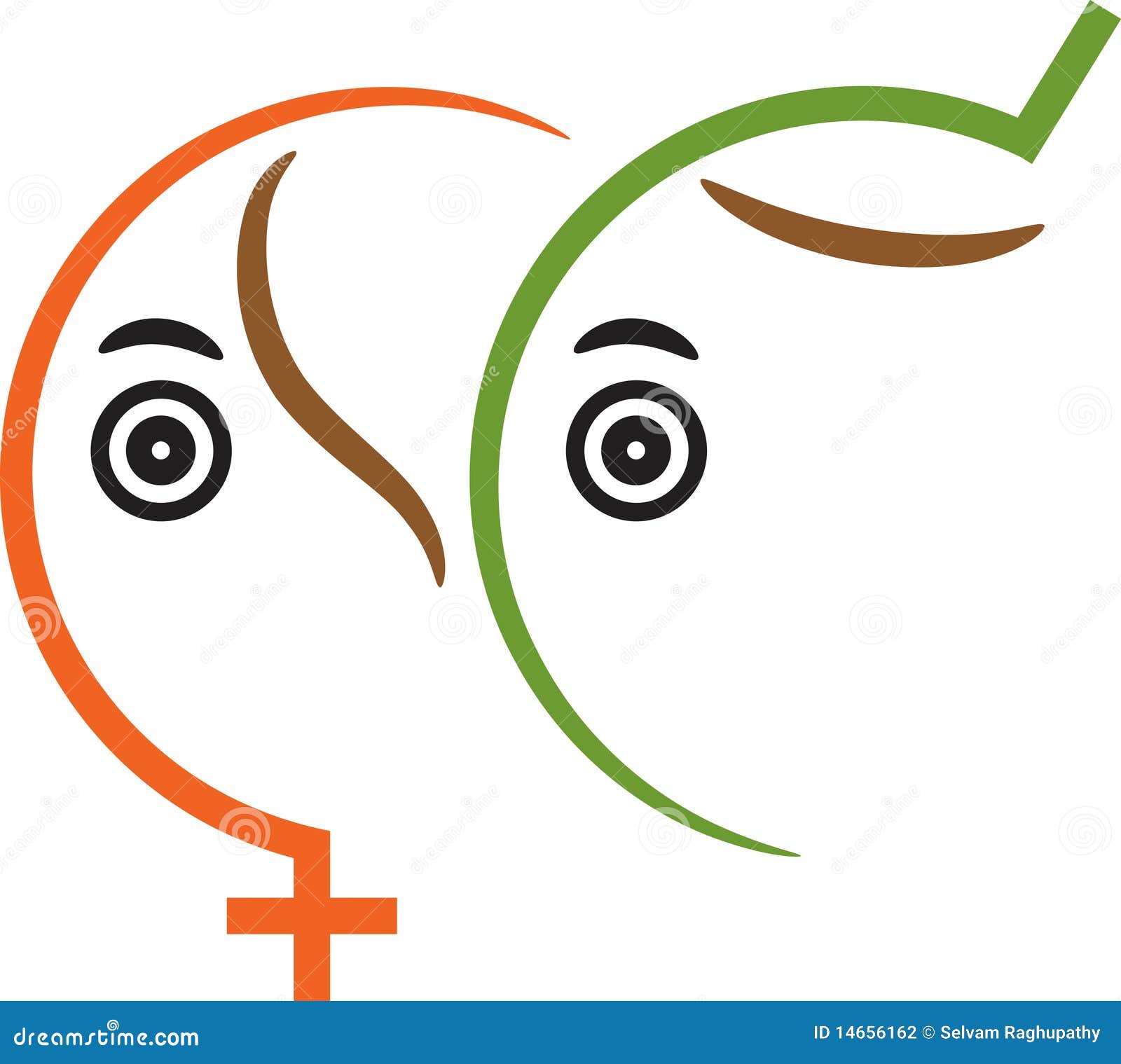 Sex Symbol Stock Vector Illustration Of Linked Female