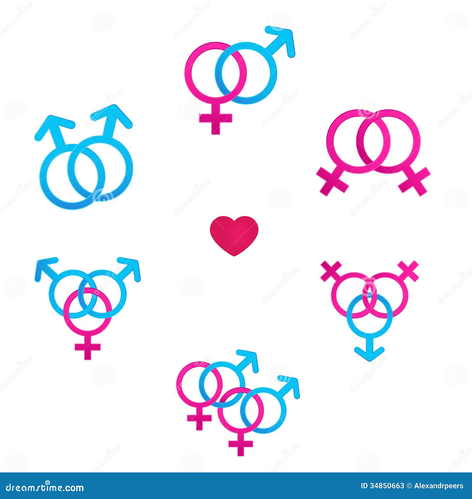 Sex Symbol Stock Vector Illustration Of Partner Feminine 34850663 