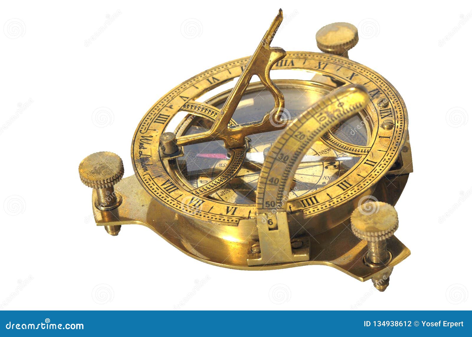 Sextant with compass stock photo. Image of reflecting - 134938612