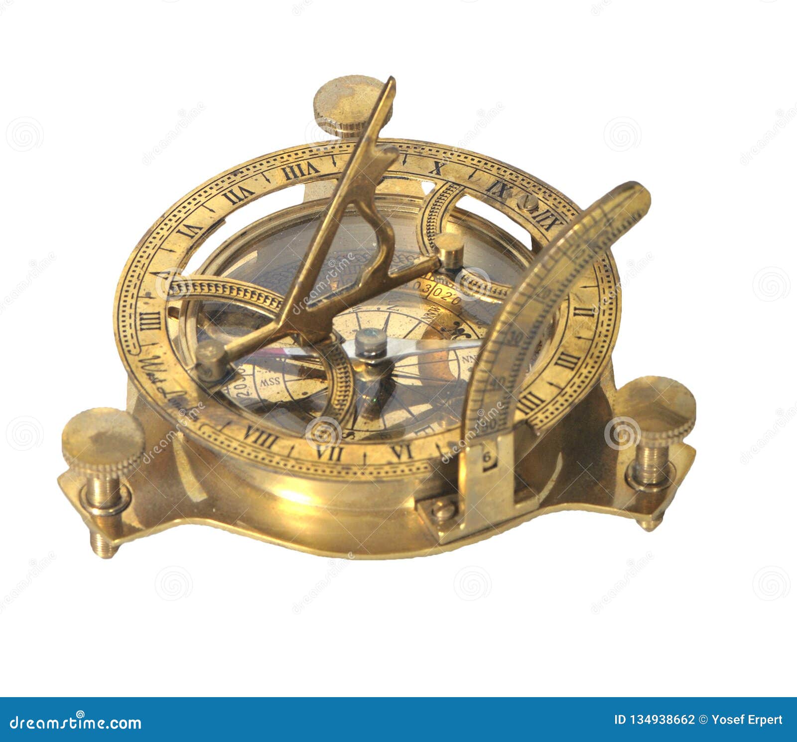 Sextant with compass stock photo. Image of vintage, compass 134938662