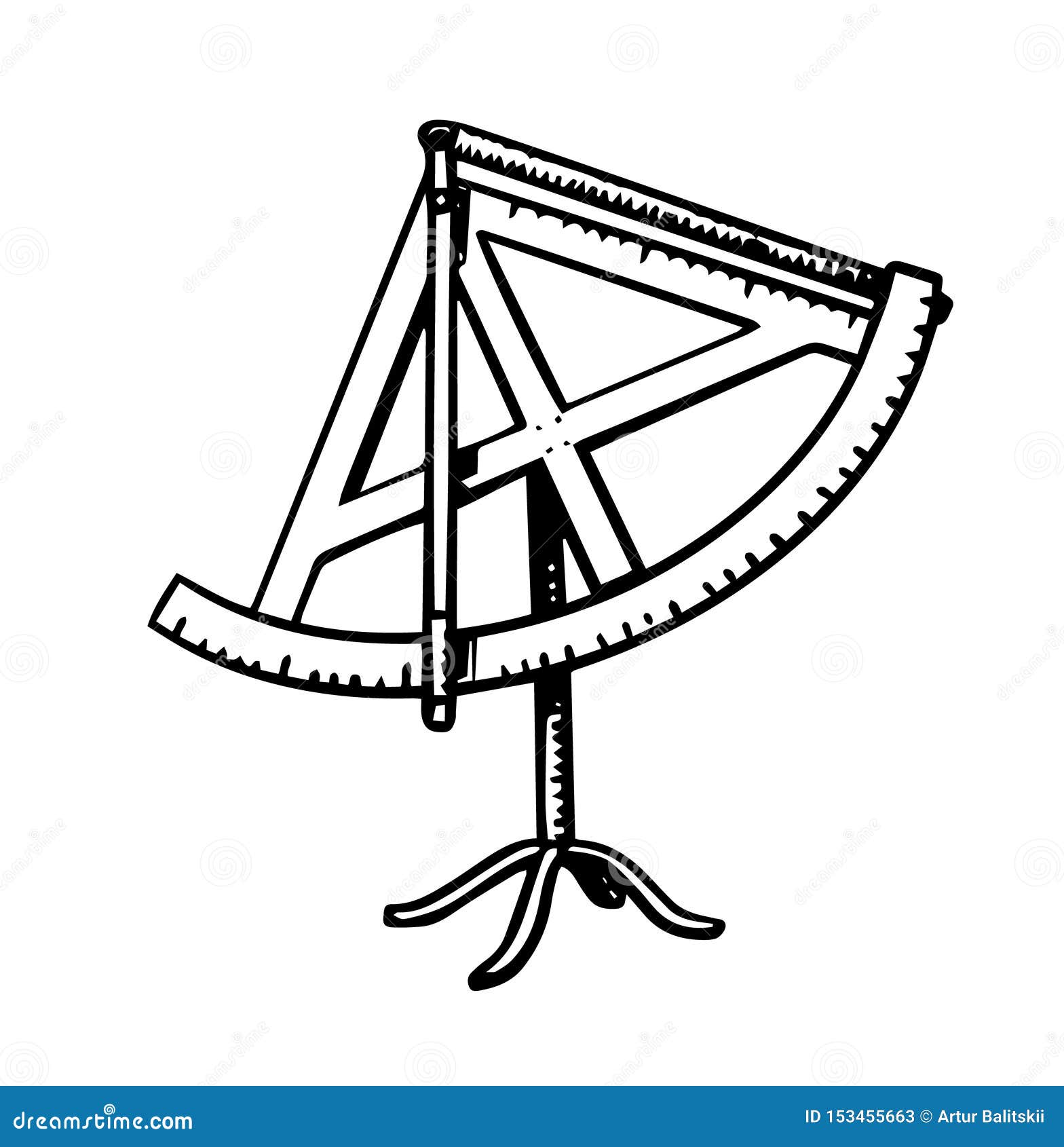 Hand Drawing Of A Vintage Brass Sextant Royalty Free SVG, Cliparts,  Vectors, And Stock Illustration. Image 68020325.