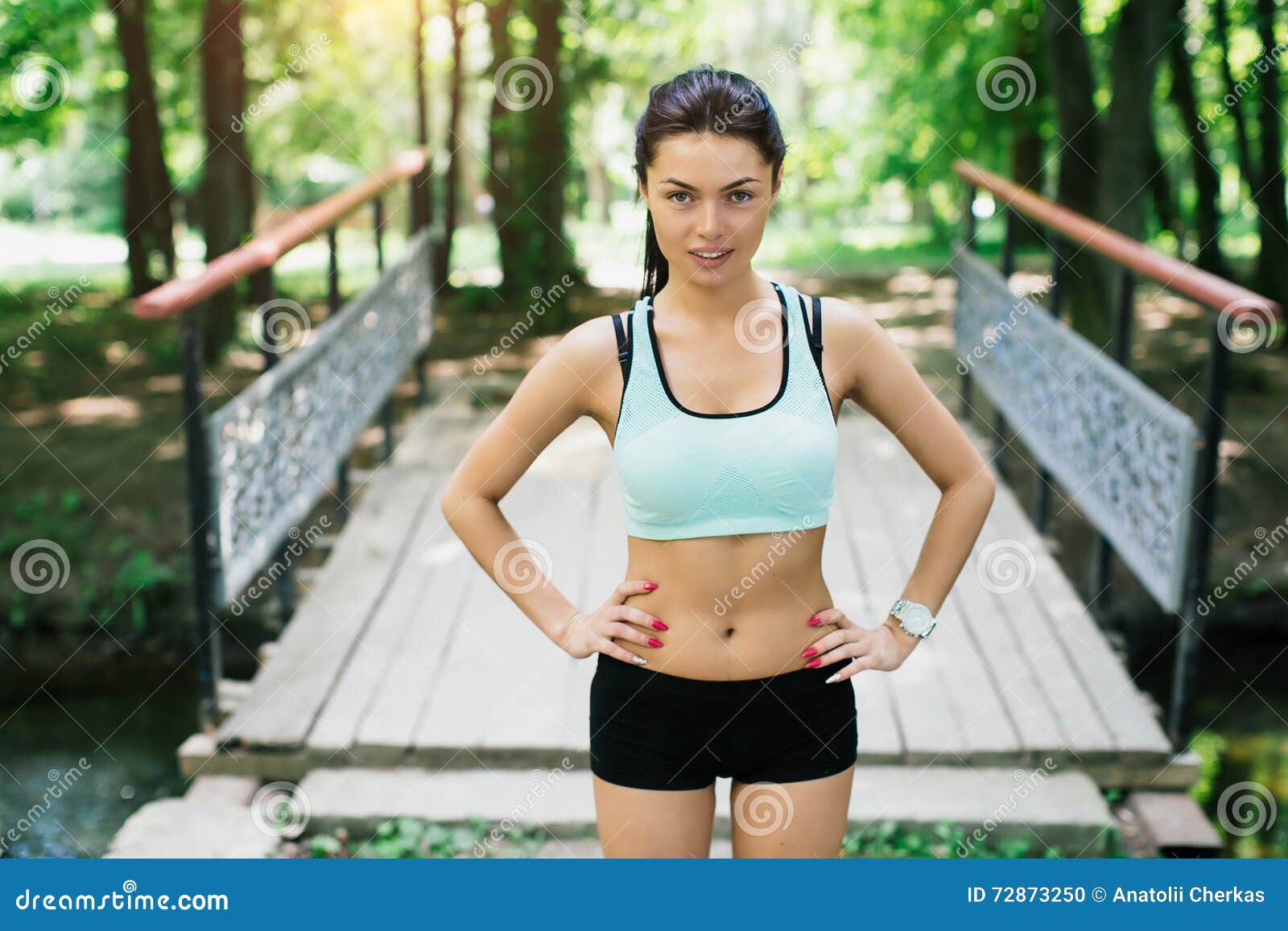 Sexual Sports Girl Playing Sports Outdoors Stock Photo - Image of girls ...