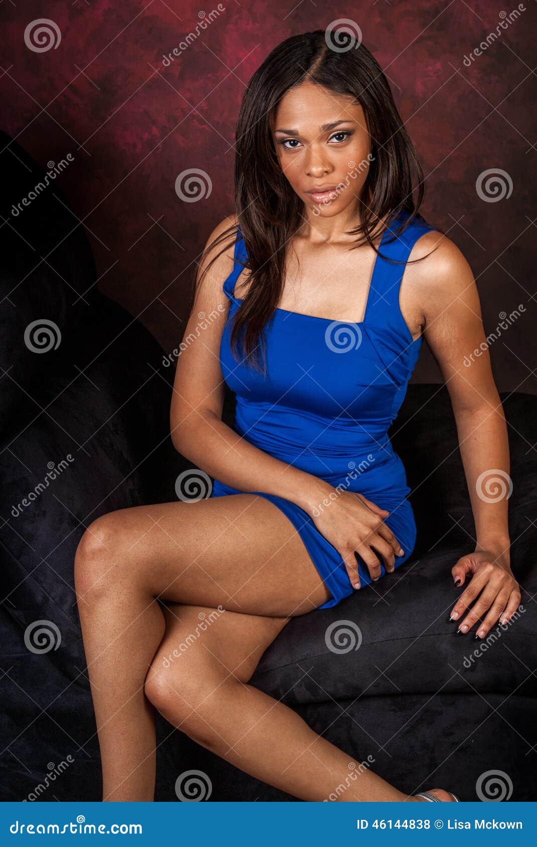 African American Fashion Model Stock Photo Image Of Girly Emotion