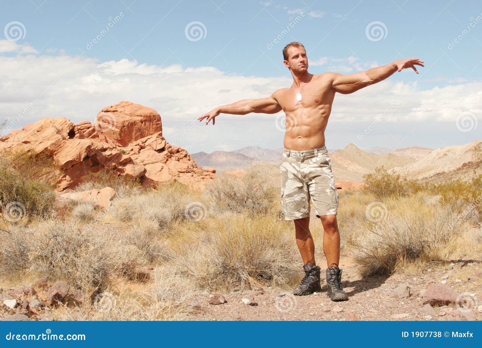 Athletic Handsome Man - Washboard Abs Stock Photo - Image of ...