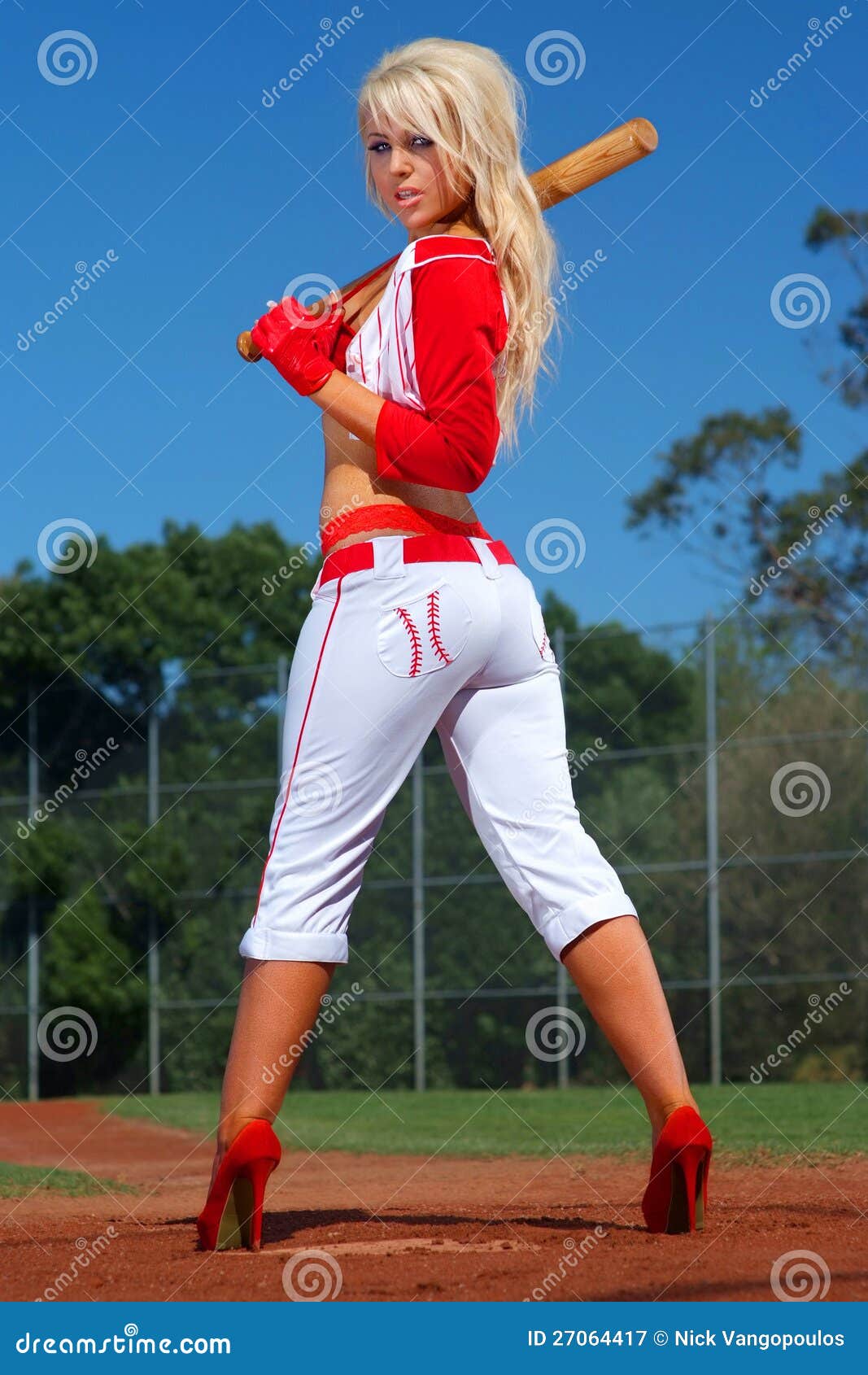 Baseball Girl Stock Image Image Of Adult Baseball