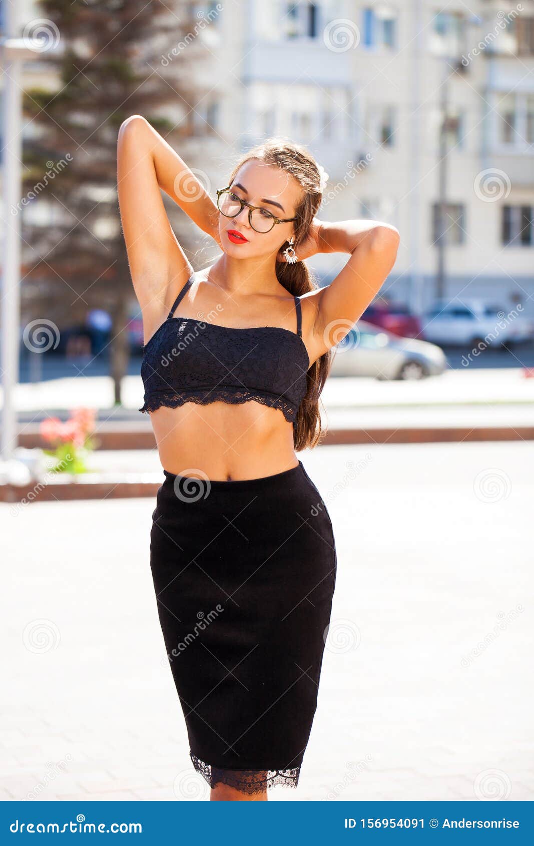 Young Woman In Black Bra And Panties Isolated On White Stock Photo, Picture  and Royalty Free Image. Image 30918105.