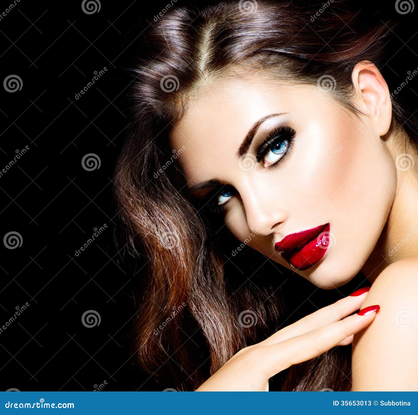 Beauty Girl Stock Image Image Of Hair Lips Makeover