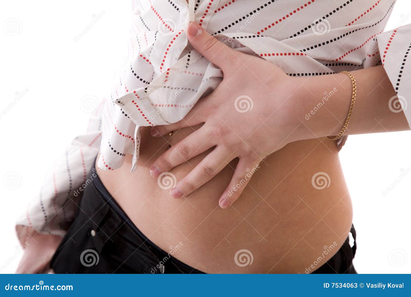 Belly Stock Image Image Of Desire Skin Hold Isolated 7534063