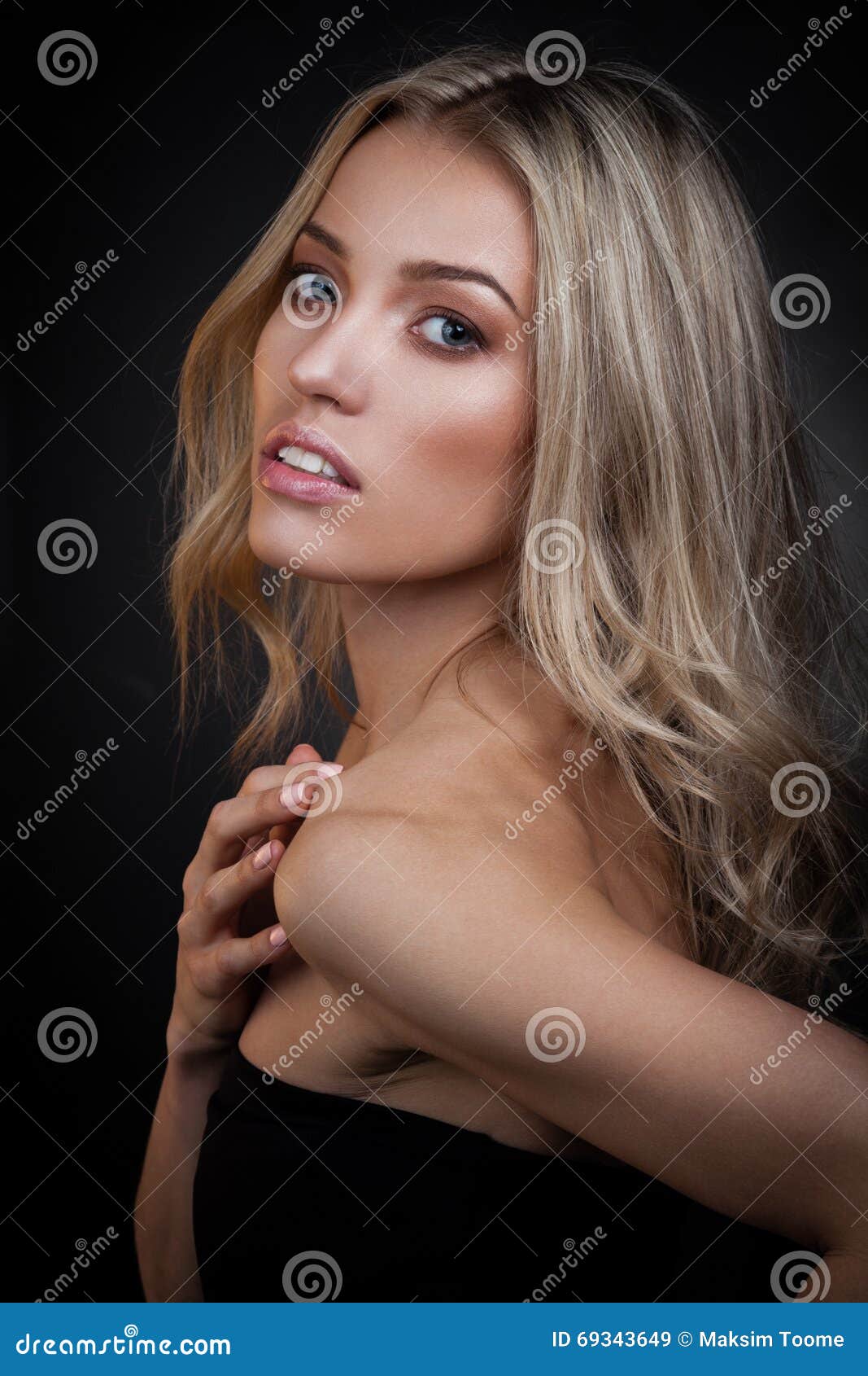 Blond babe stock image. Image of luxury, lady, hair, leather - 69343649