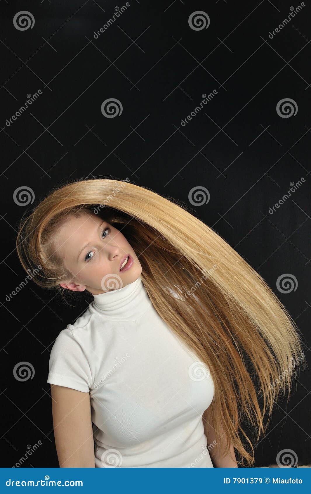 Blond Long Hair Teen Age Girl Stock Image Image Of Eyeshadow Adult