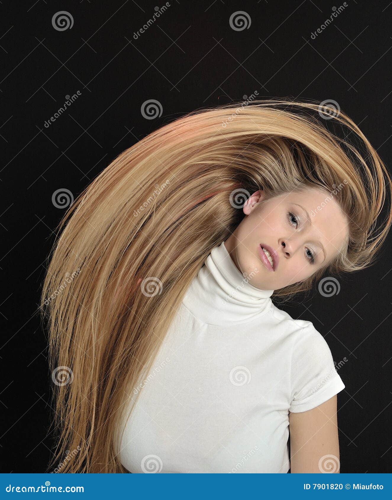 Blond Long Hair Teen Age Girl Stock Photo Image Of