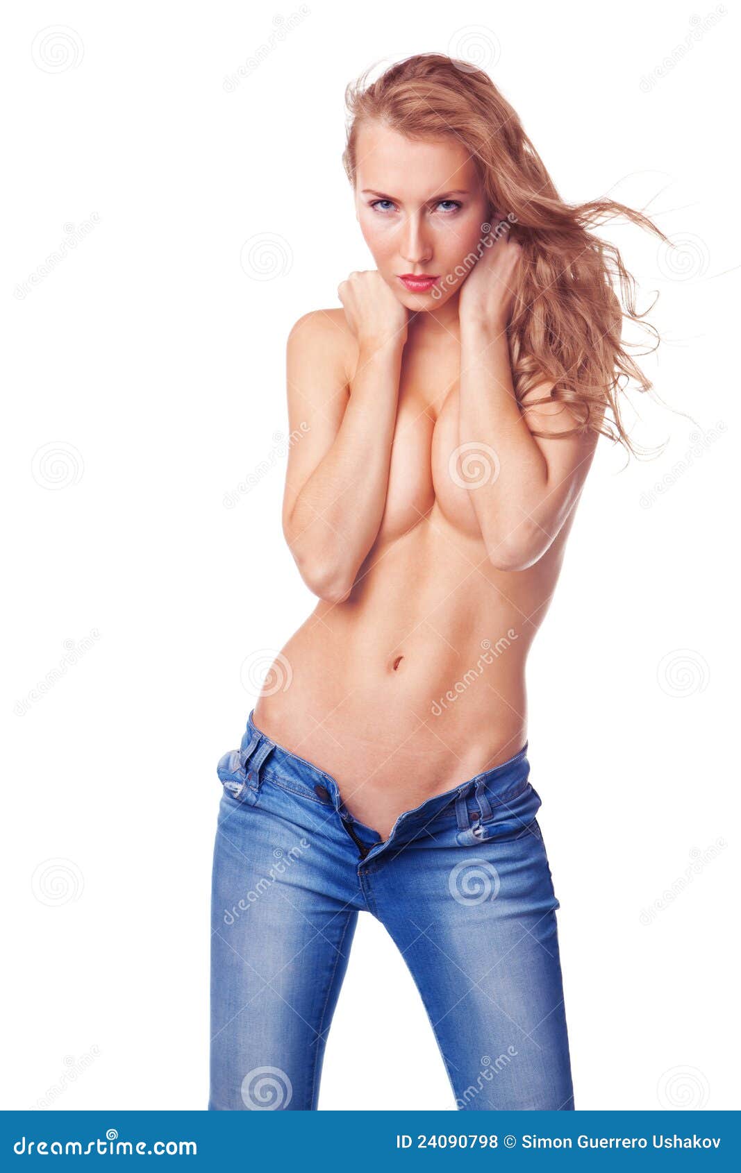 Women Topless In Jeans