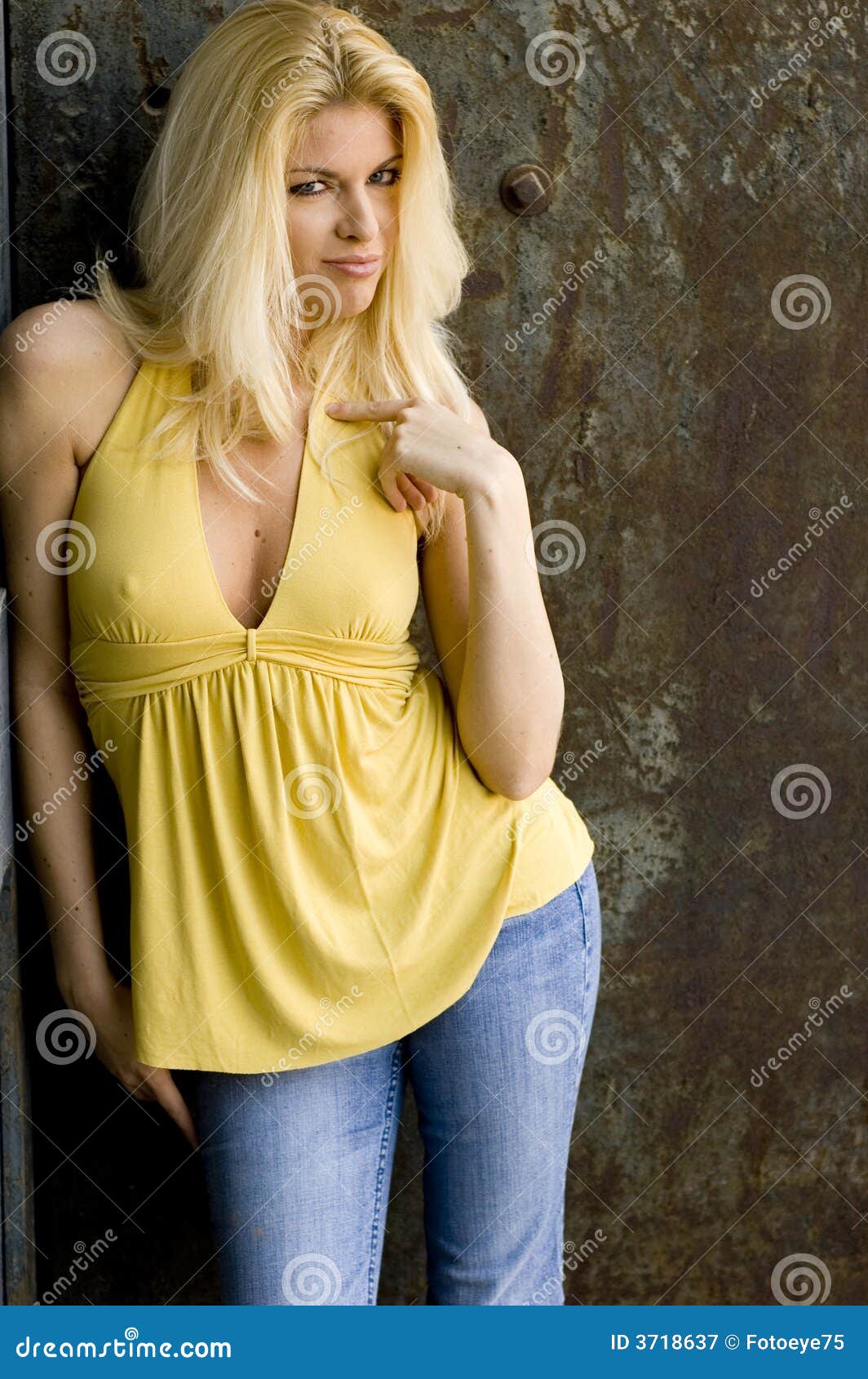 Blonde Model Stock Image Image Of Fashion Casual Attractive 3718637