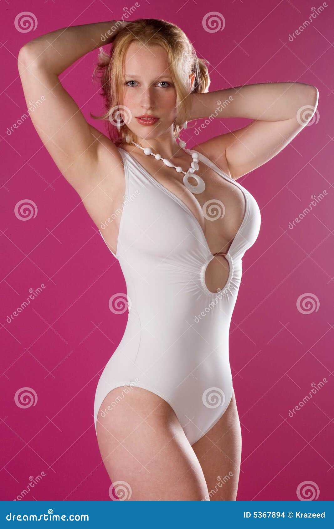 Blonde In Pin Up Pose Stock Images Image 5367894
