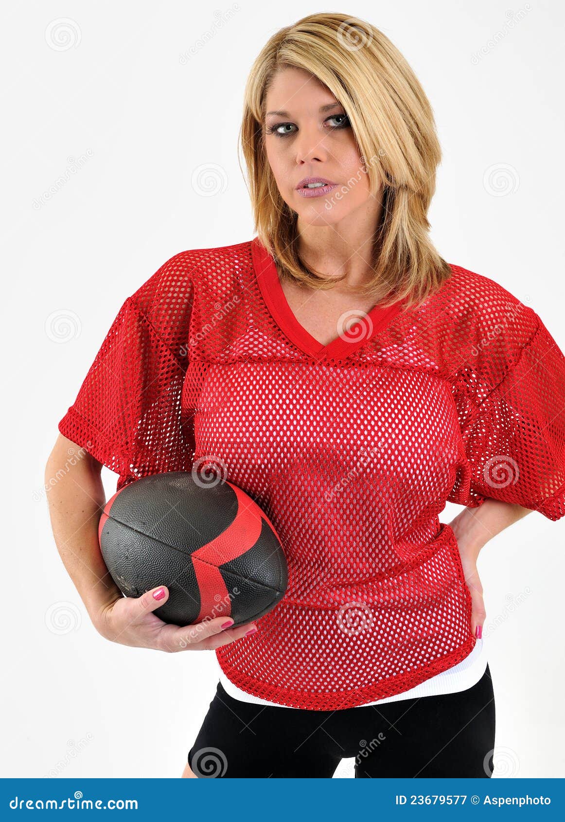 red mesh jersey