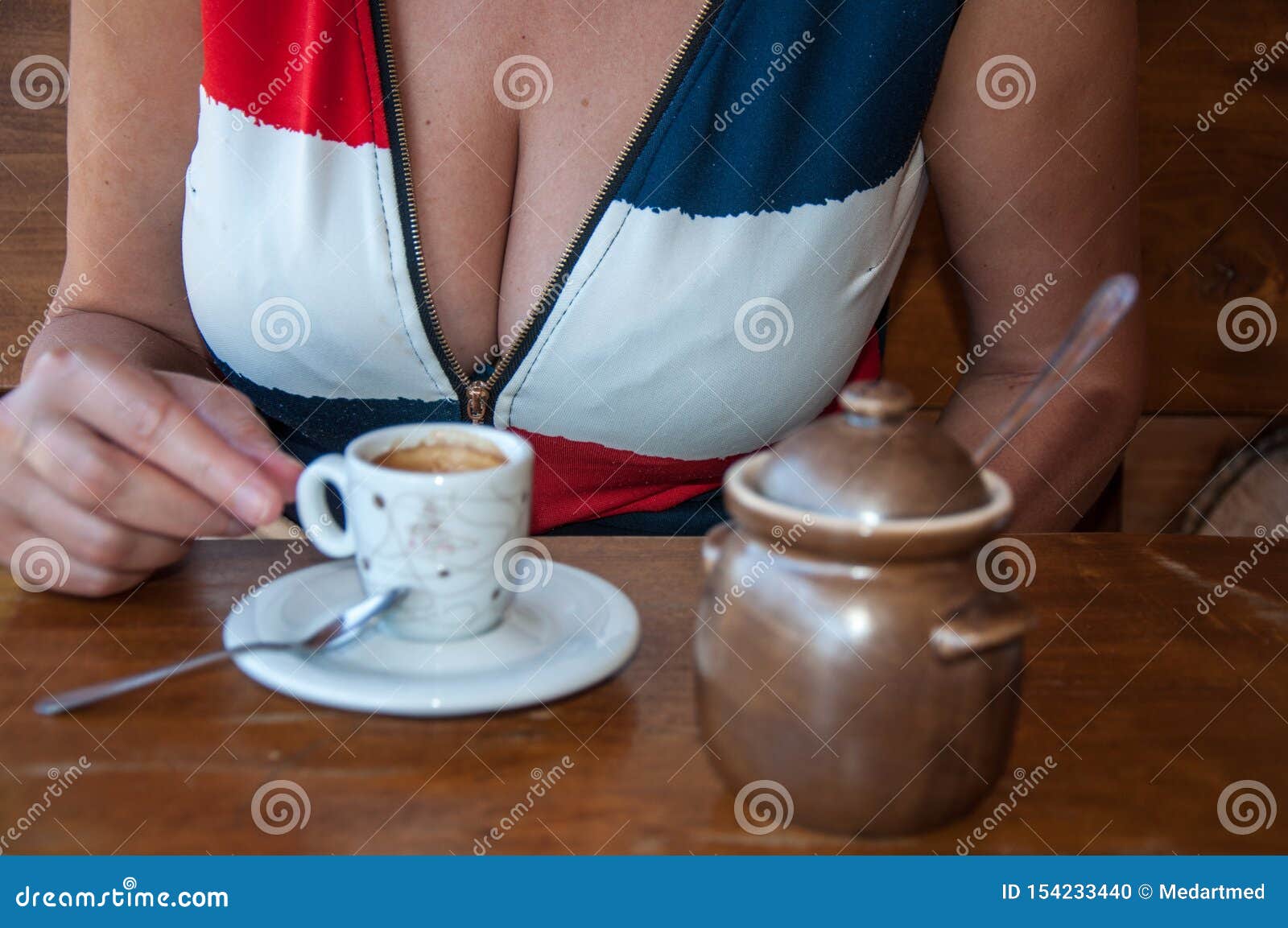 Coffee and boobs