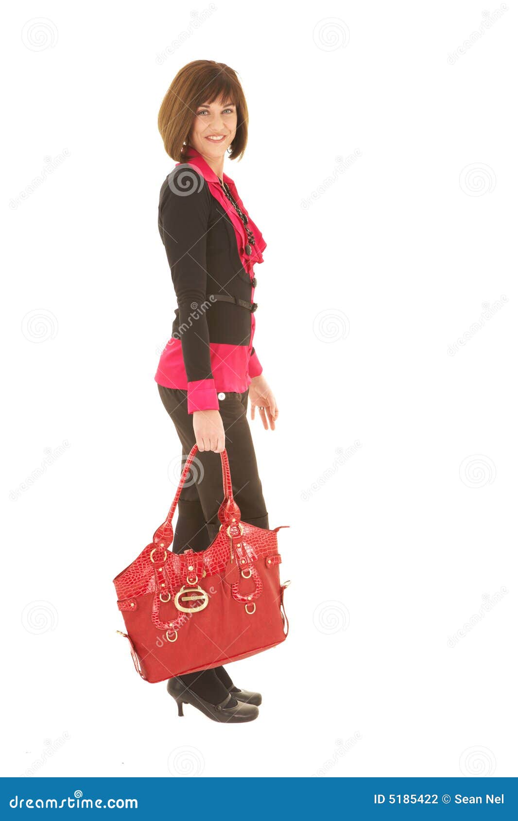 Brunette businesswoman stock photo. Image of fashionable - 5185422