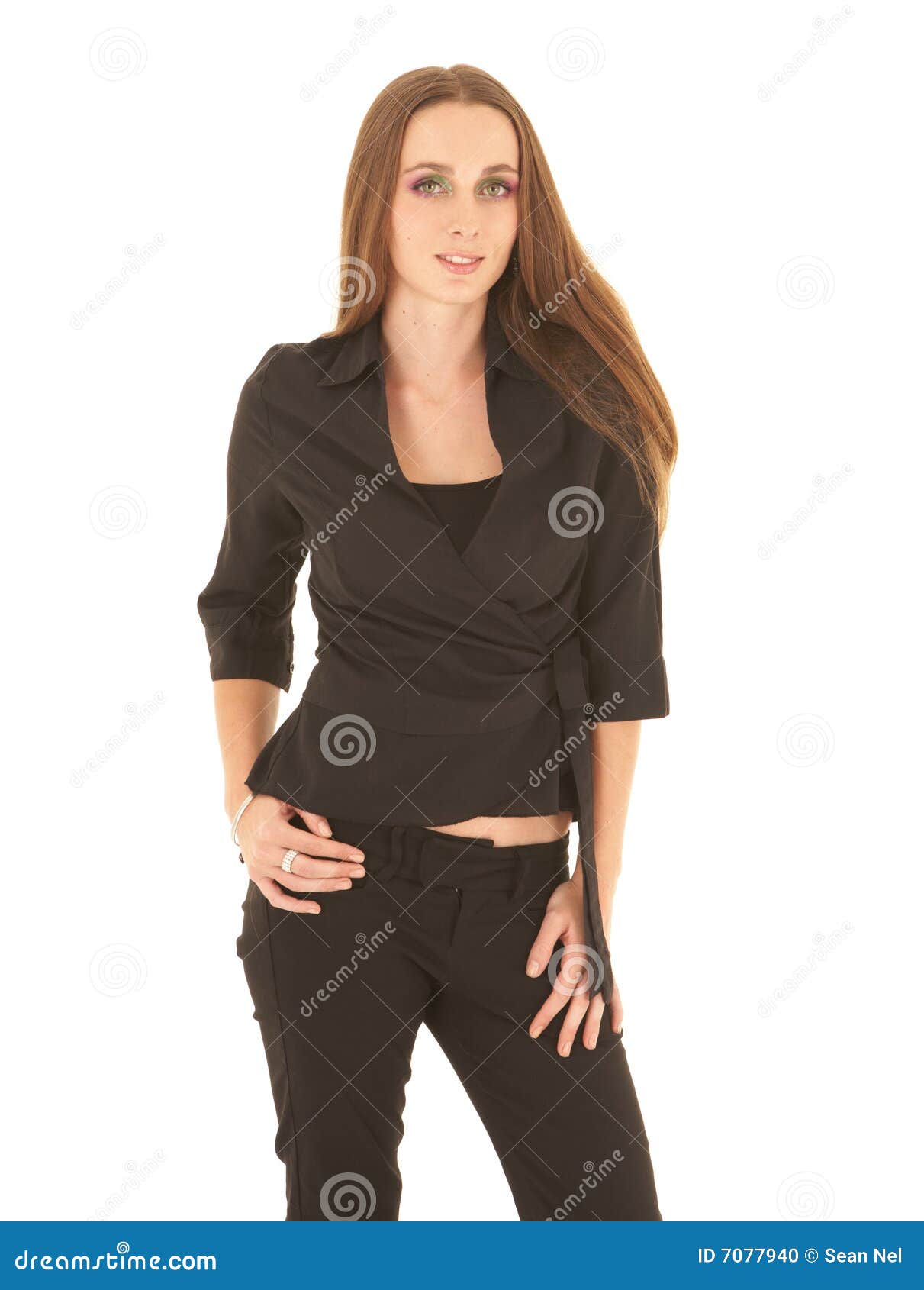 Brunette businesswoman stock photo. Image of fashion, businesswomen ...