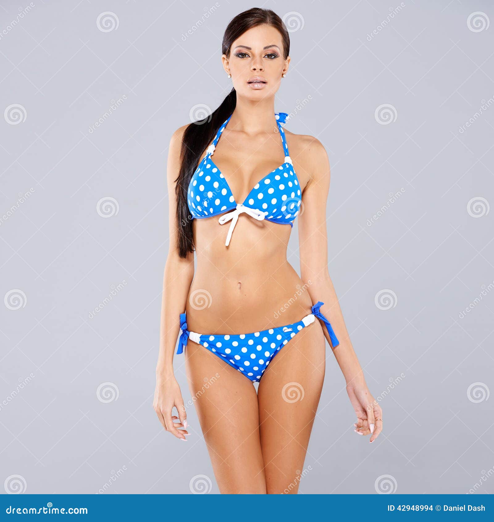 Blue Bra Panty Stock Photo 74034466