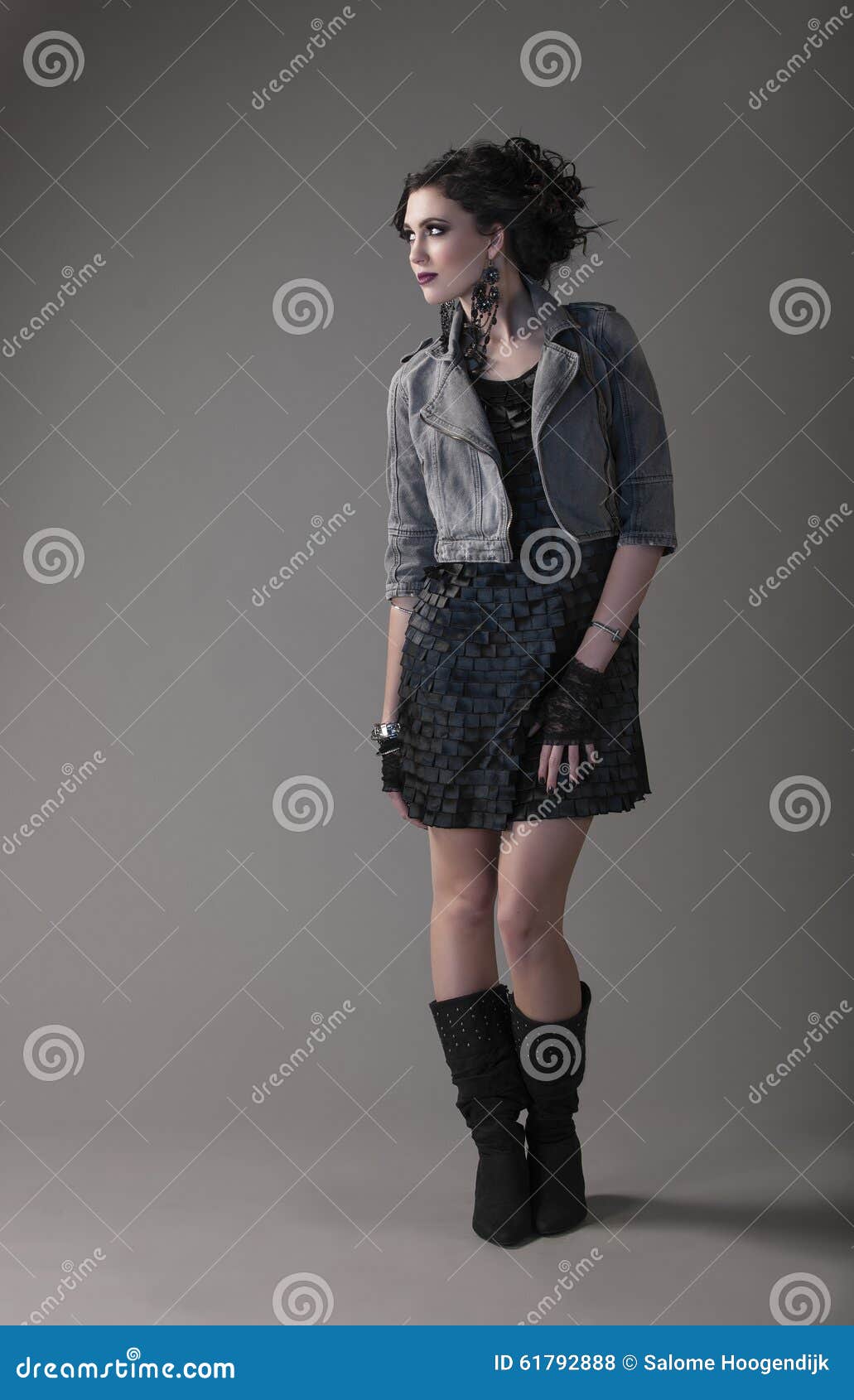 dress and short jacket