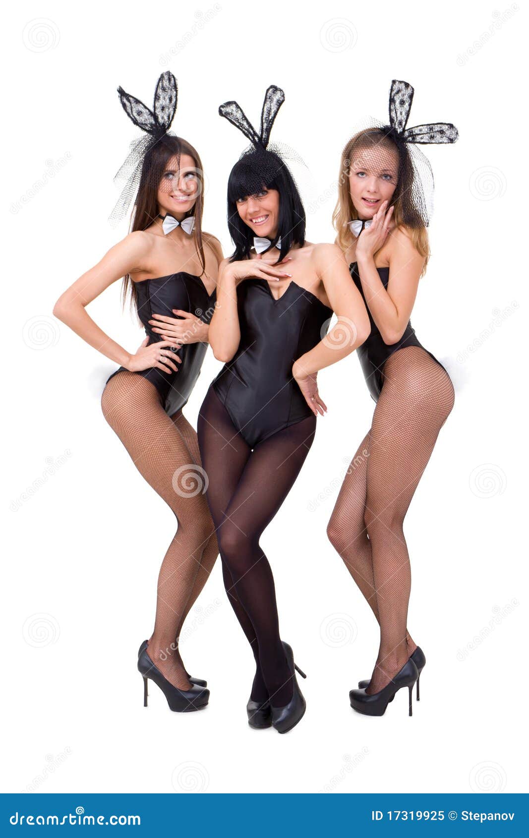 Bunny girls posing stock image. Image of costume, model - 17319925