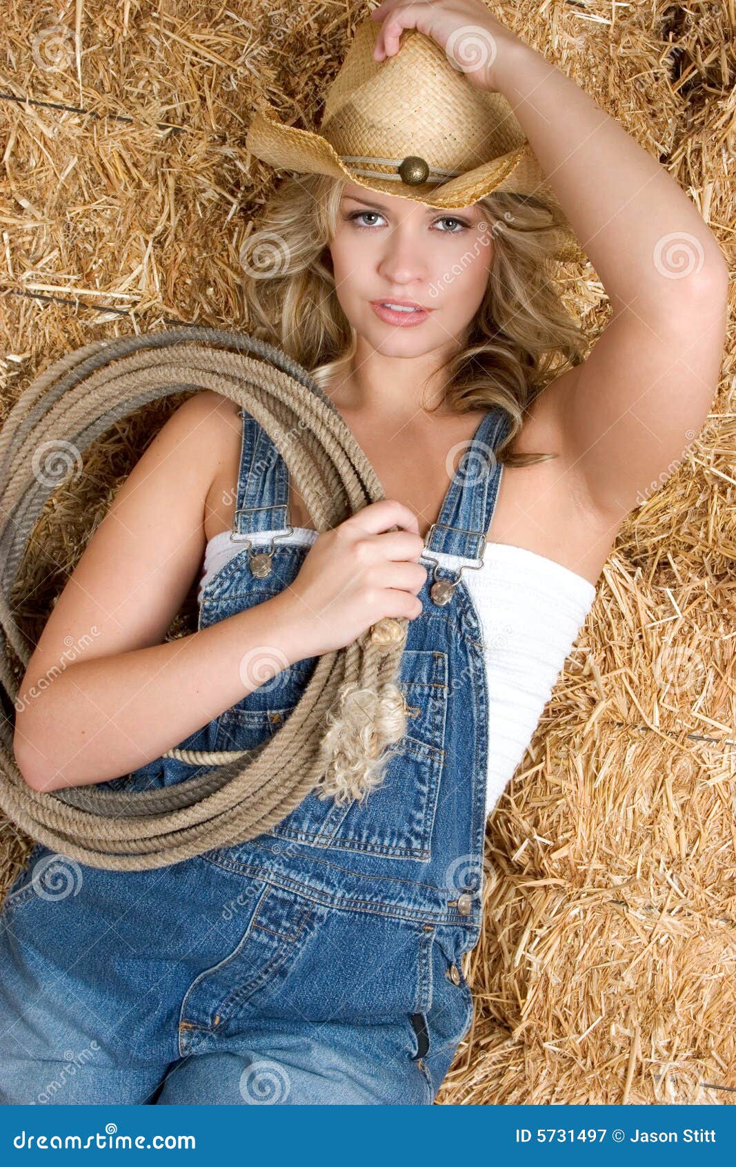 Country Girl Stock Image Image Of Rope