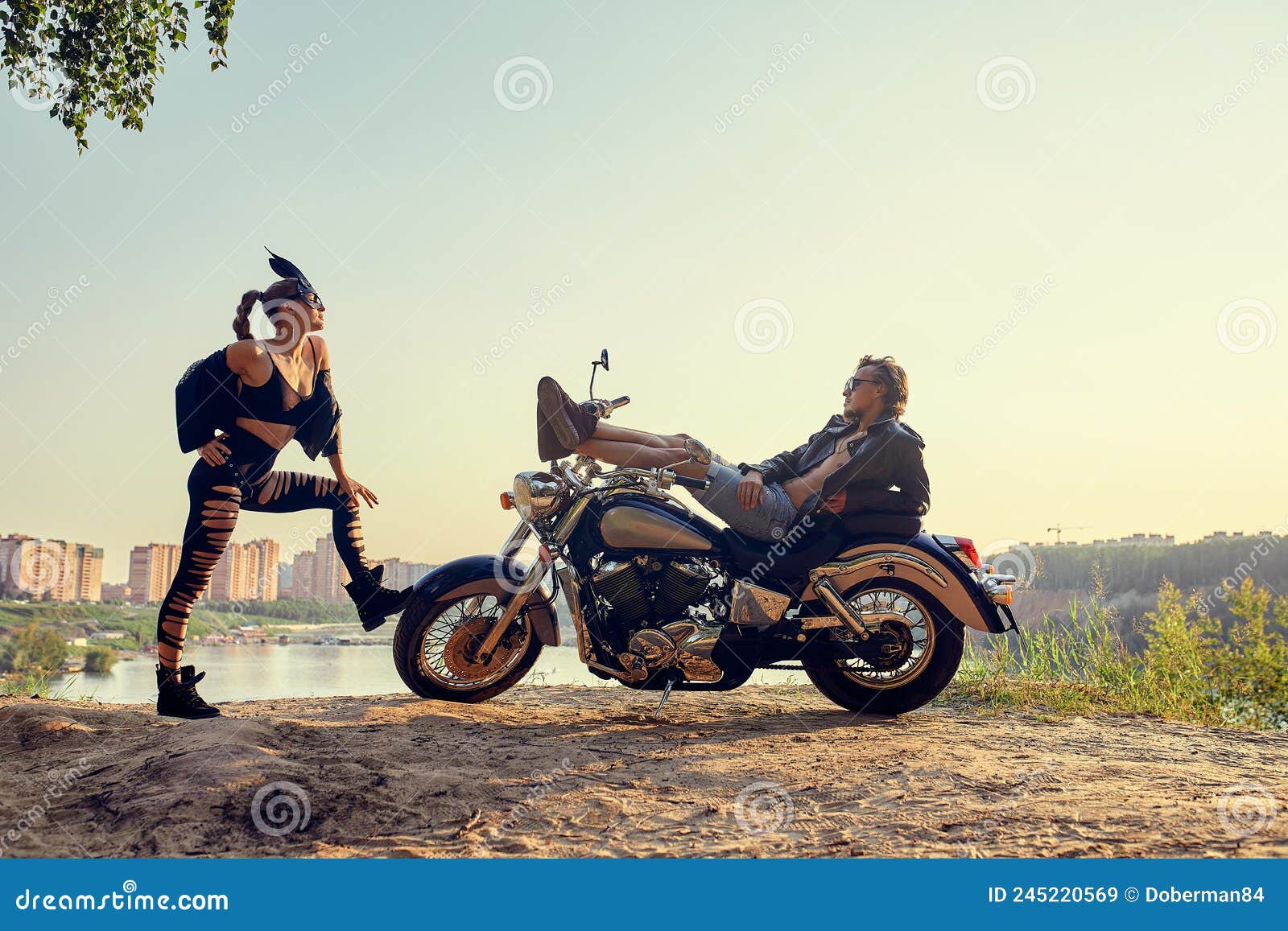 390 Sexy Couple Motorbike Stock Photos - Free & Royalty-Free Stock Photos  from Dreamstime