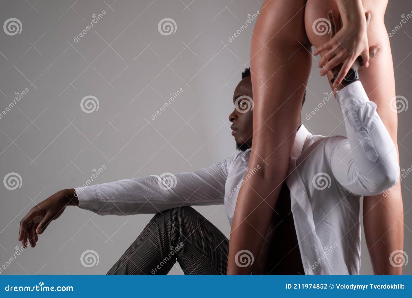 Fun And Sexy Interracial - Couple. Interracial Sex. Passion Ans Love. Erotic and Desire. Woman  Lingerie. Stock Photo - Image of education, desire: 211974852