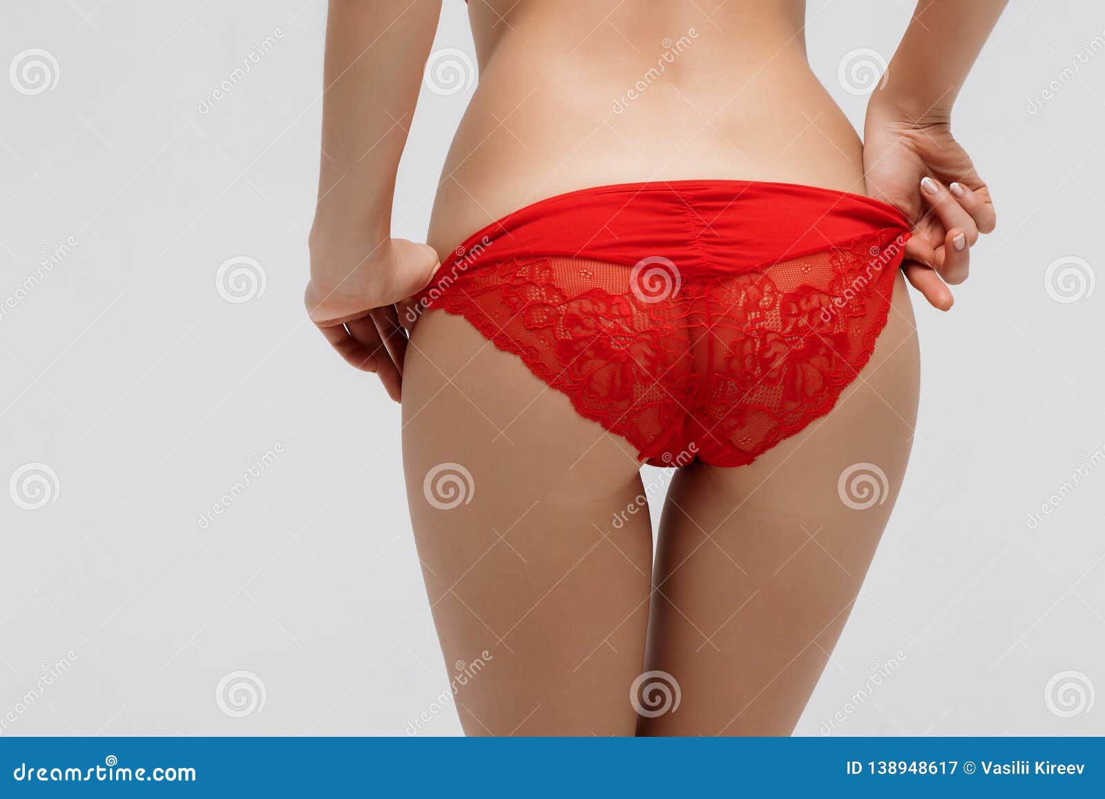 Curves Girl Butt, without Cellulite Stock Image - Image of model