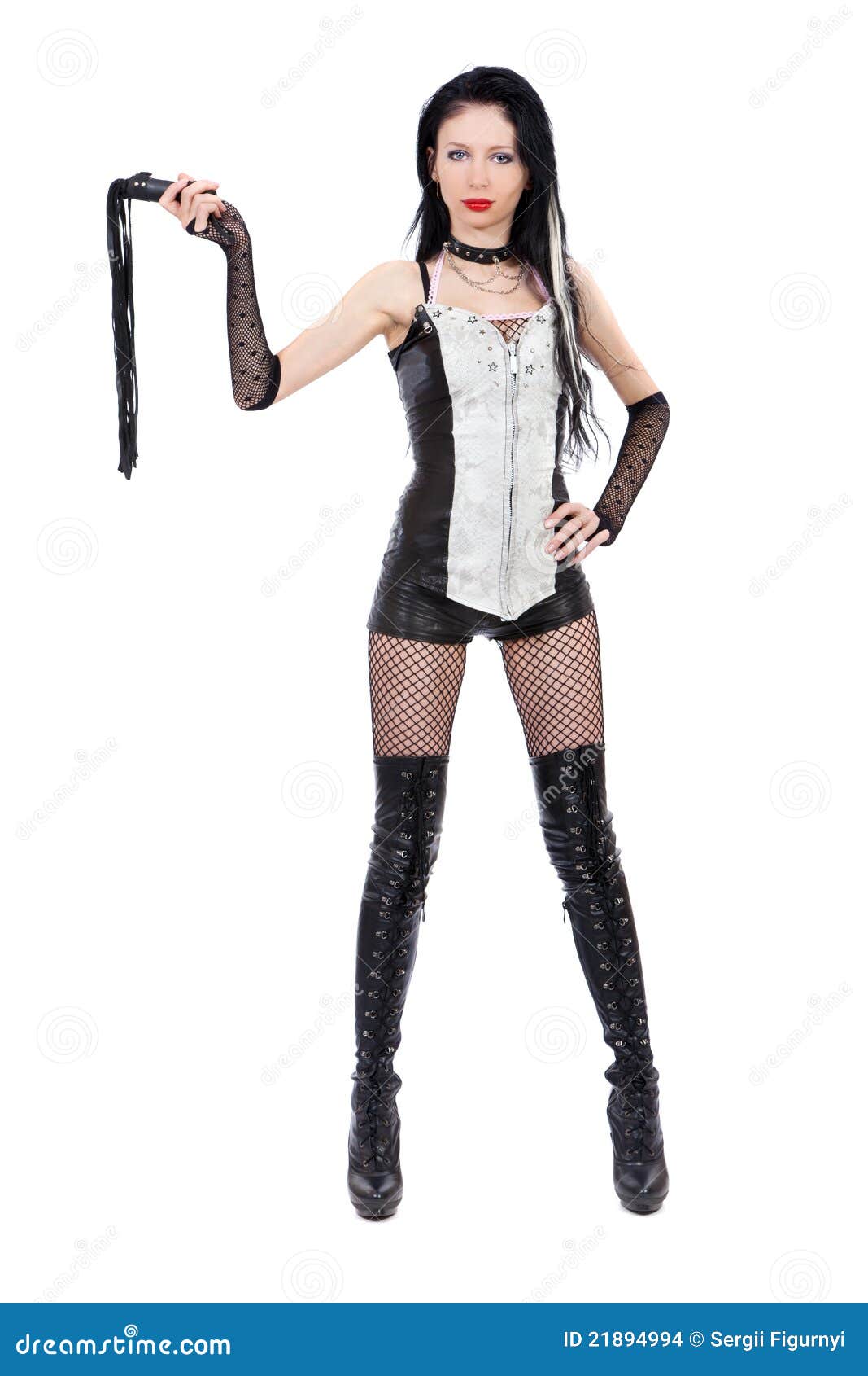 Domina Is Holding A Whip Stock Images Image 21894994
