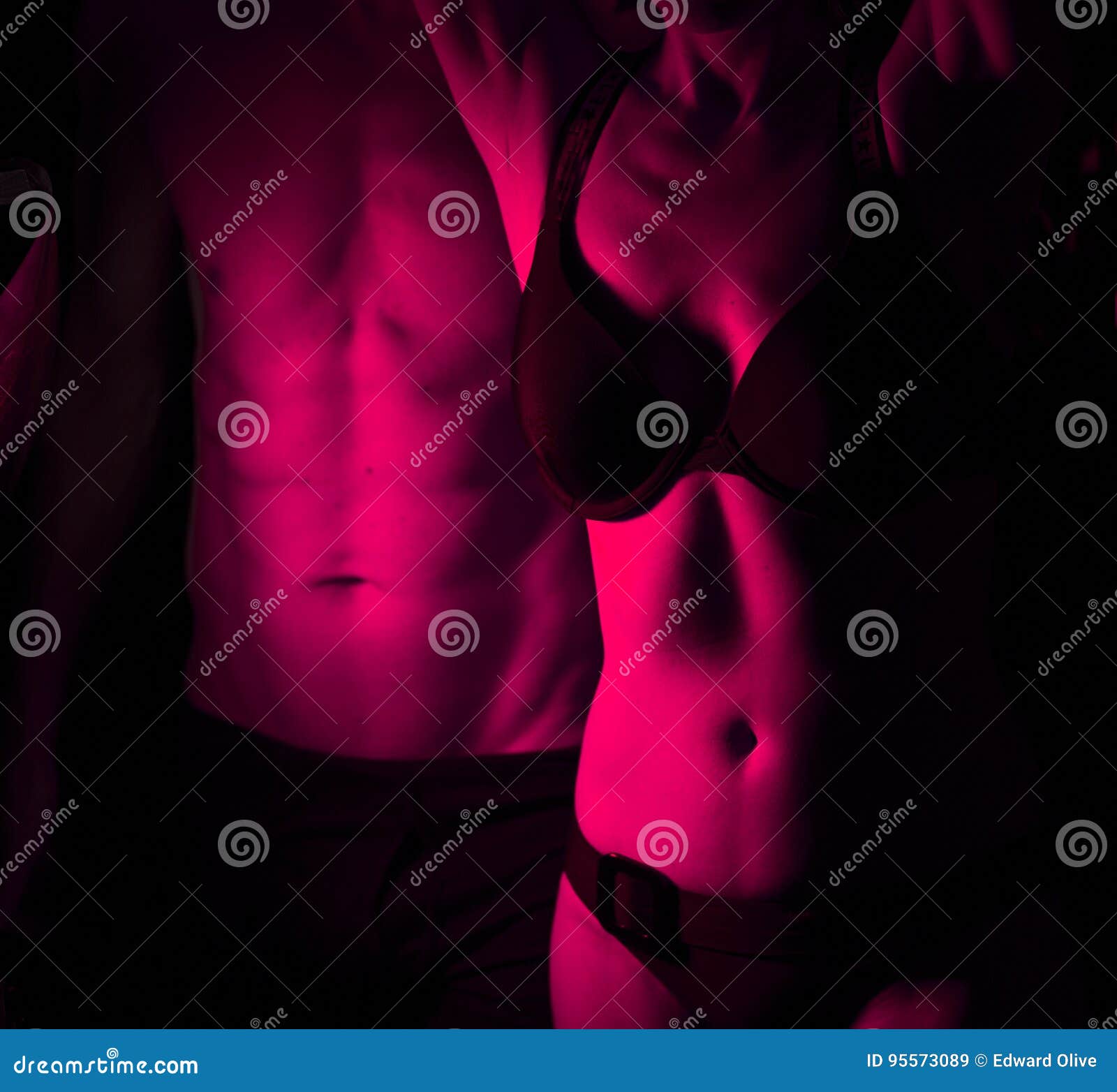 Sexy D Nne Nackte Paare Stockbild Bild Von Athletisch