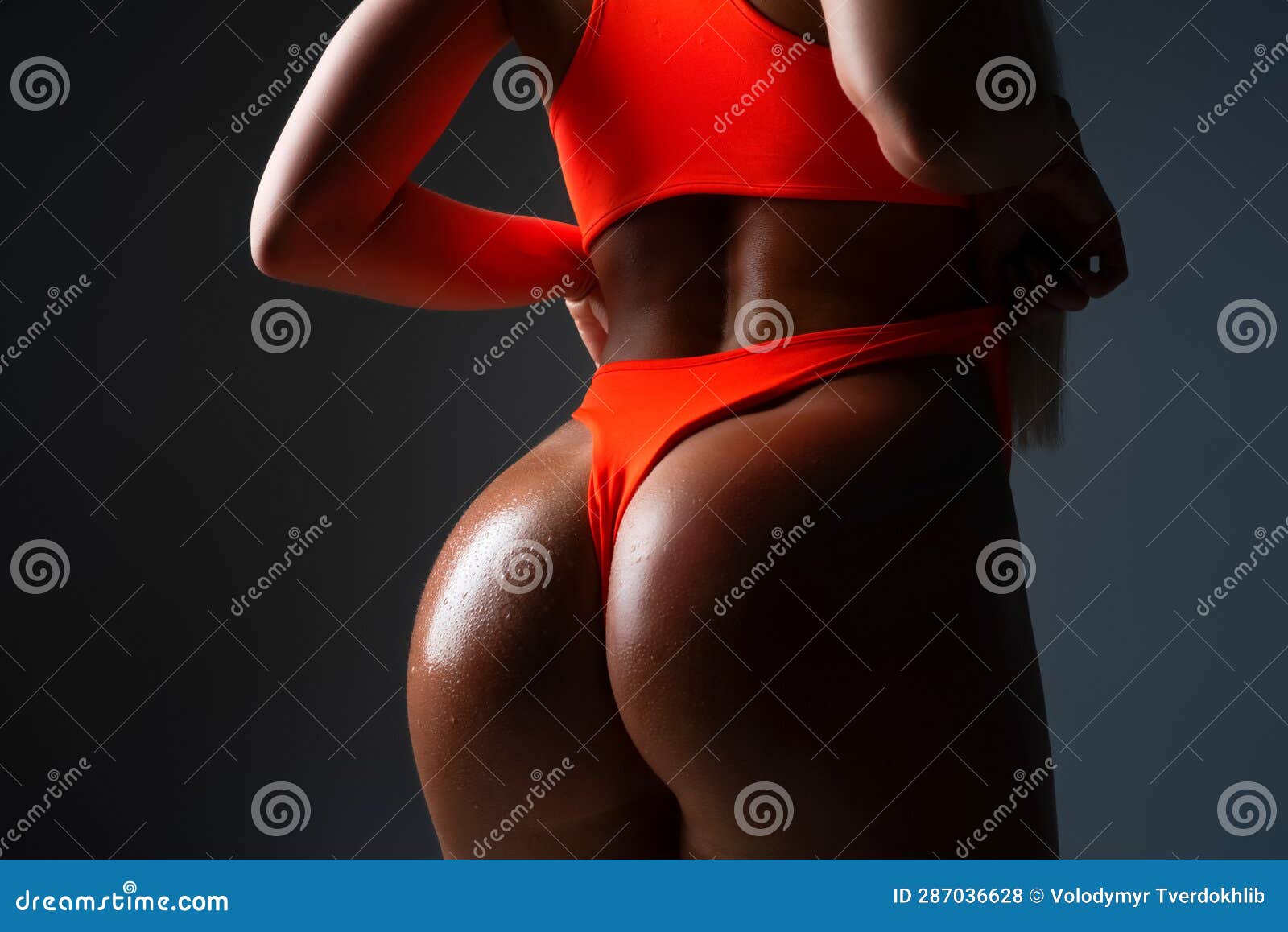 Female in Black Panties. Female with Butt. Curves Girl Buttocks without  Cellulite Stock Photo - Image of firm, lady: 287036628