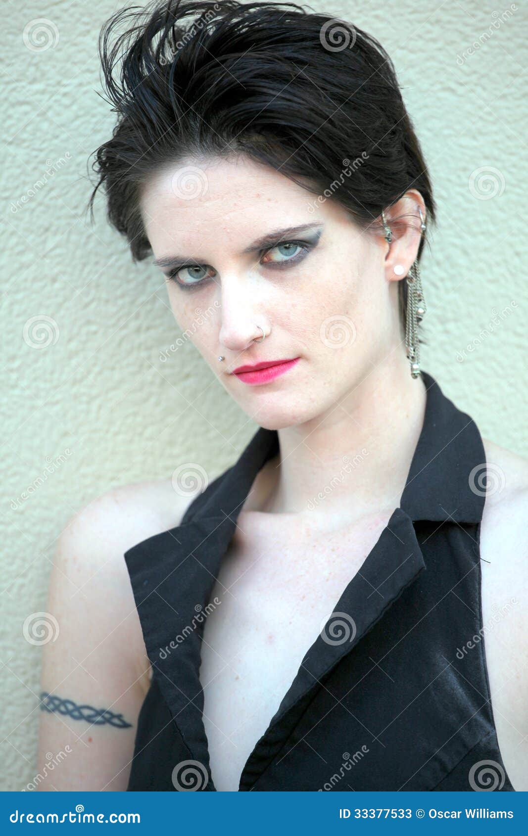 Female biker. stock image. Image of flirting, exotic 33377533