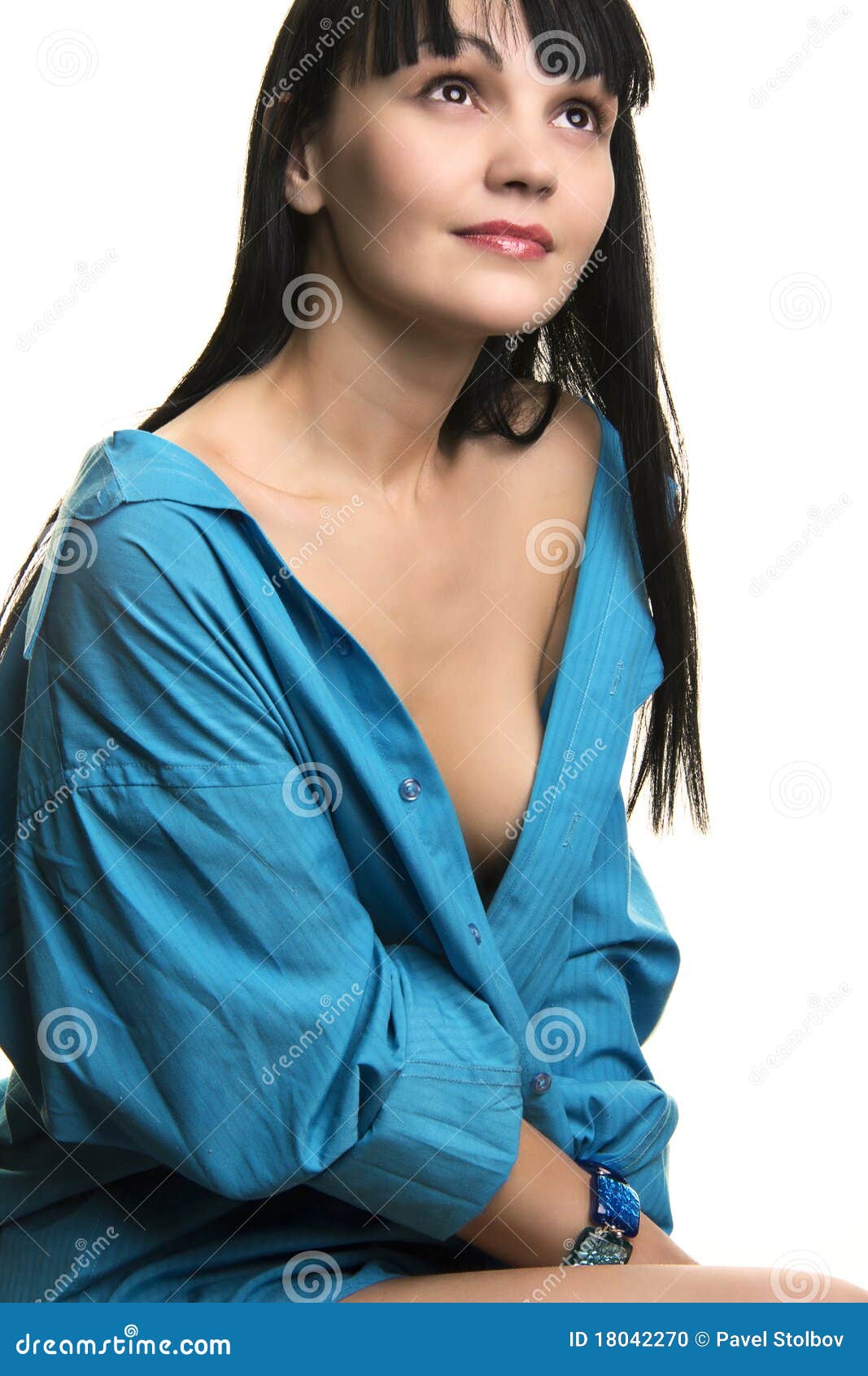 Girl stock photo. Image of female, breast, hair, lady - 18042270