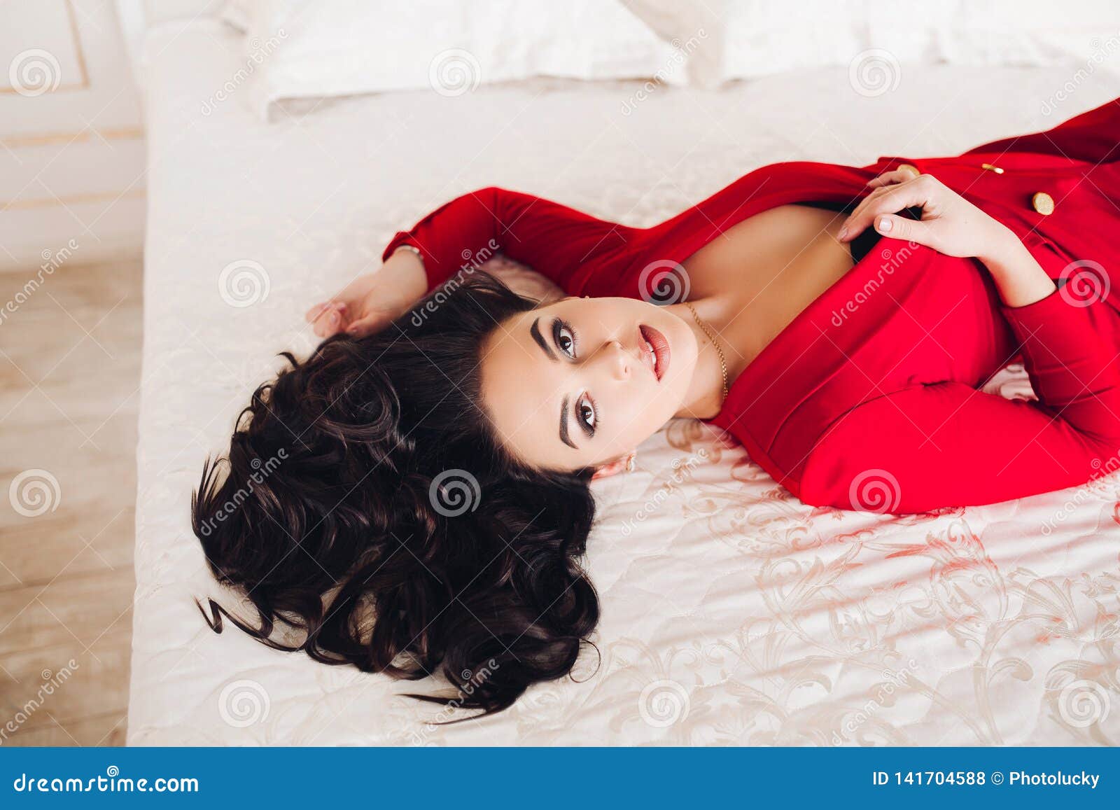 Sexy Girl Laying In Bed