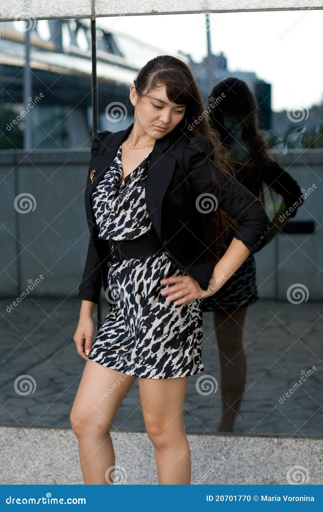 Sexy Girl Standing In Front Of A Mirror Stock Photo - Image: 20701770