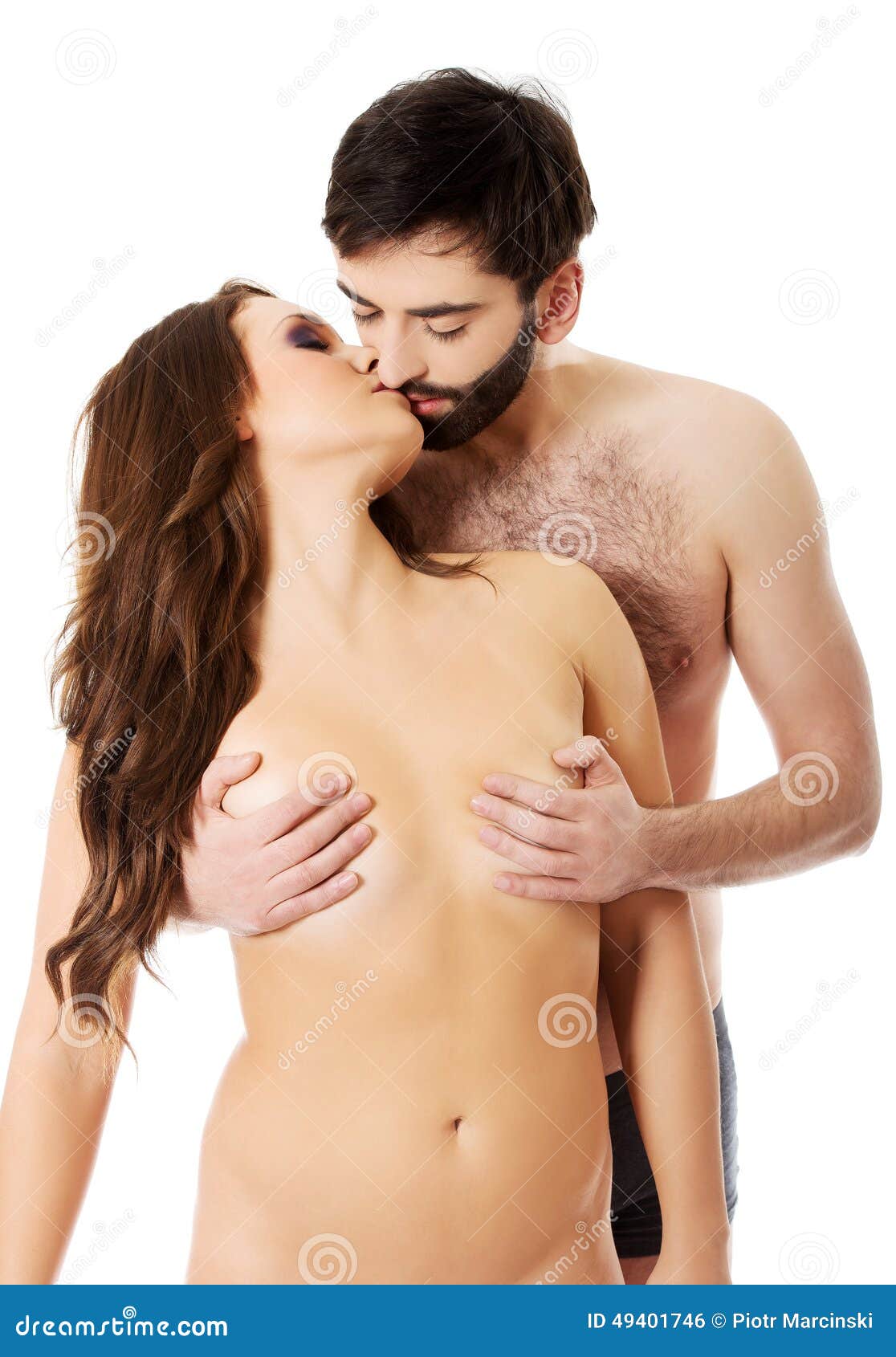 Heterosexual Couple Kissing. Stock Photo - Image of adult, passion: 49401746