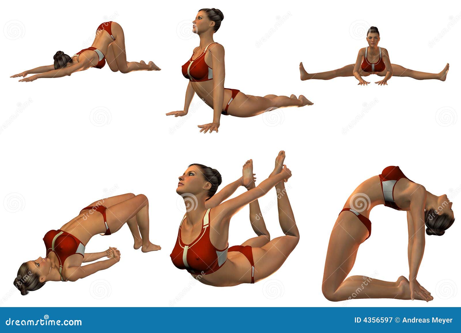 Joga Poses stock illustration. Illustration of sensuous - 4356696