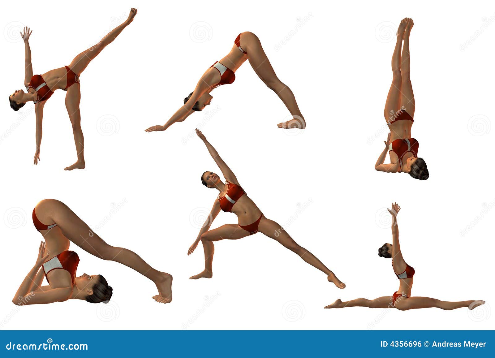 Joga Poses stock illustration. Illustration of sensuous - 4356696