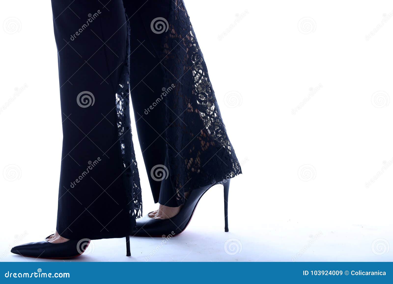 Legs and heels, closeup stock image. Image of attractive - 103924009