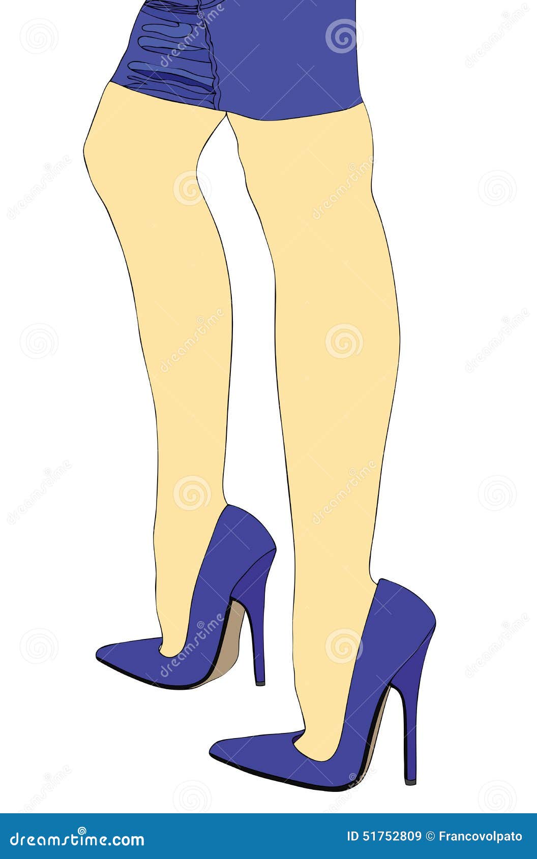 Legs and shoes stock illustration. Illustration of person - 51752809