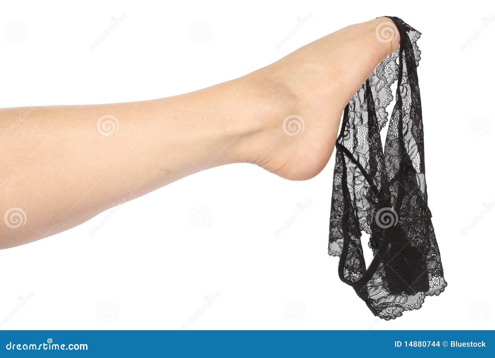 Legs Taking Off Underwear Over White Stock Photo - Image of