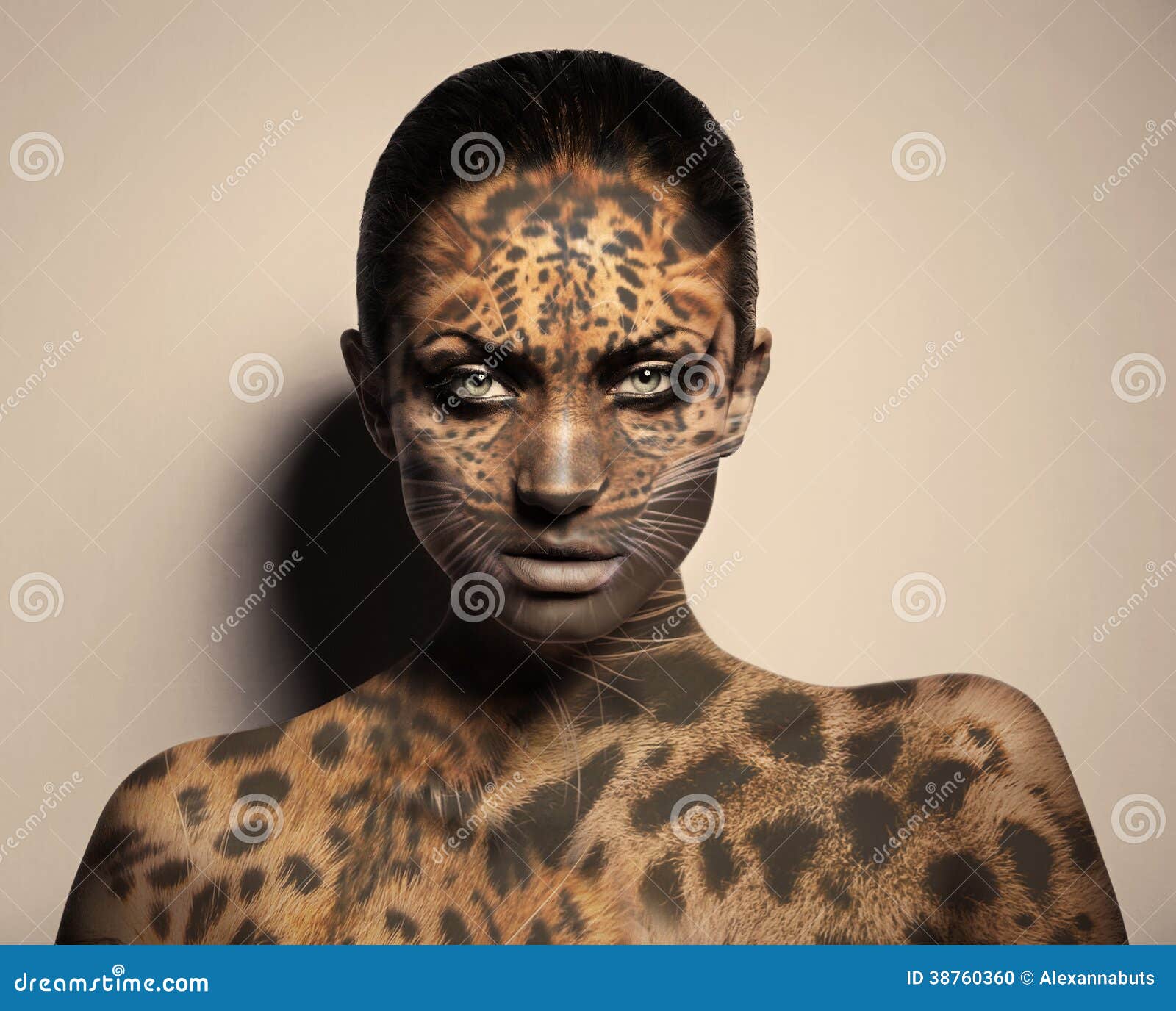 Leopard woman stock photo. Image of female, leopard, erotic 38760360