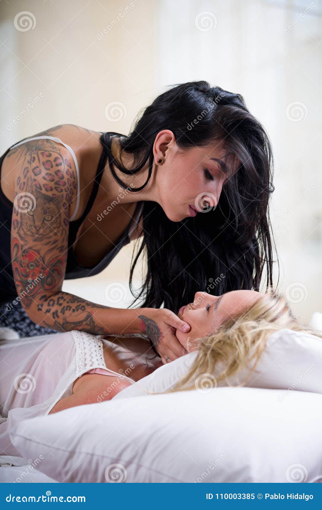 Hot Lesbians On Bed