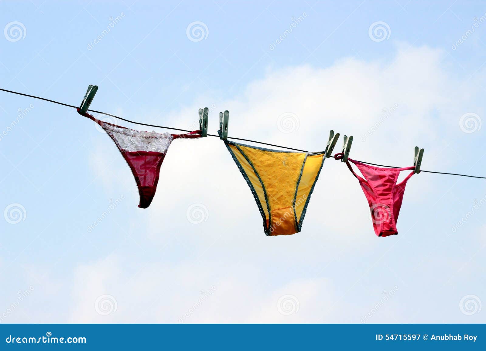 Lingerie. stock image. Image of pink, clothesline, clothing 54715597