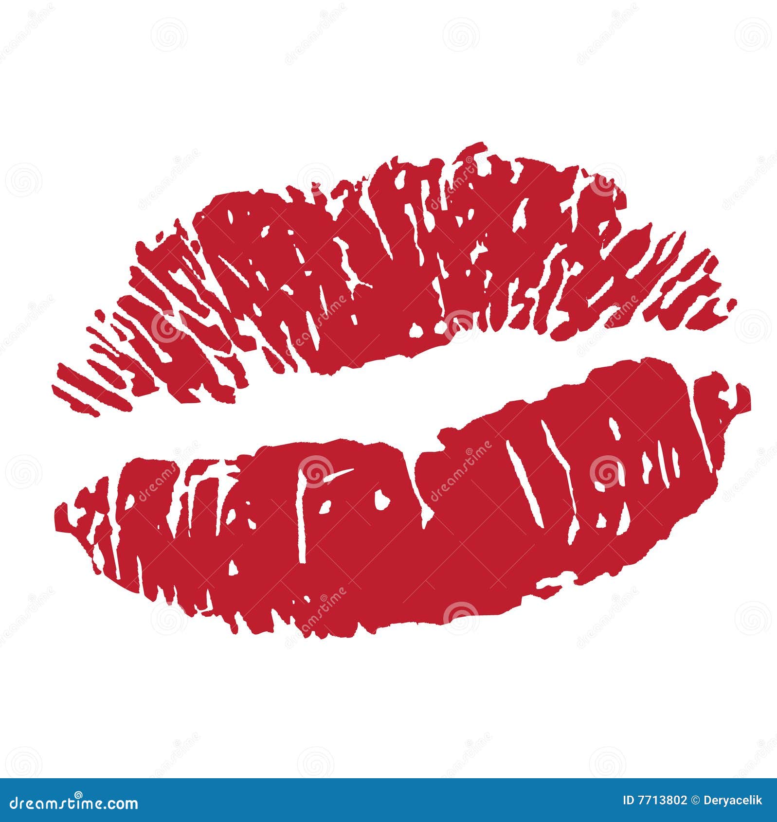 Sexy Lipstick Kiss Print Icon Stock Photography - Image: 7713802