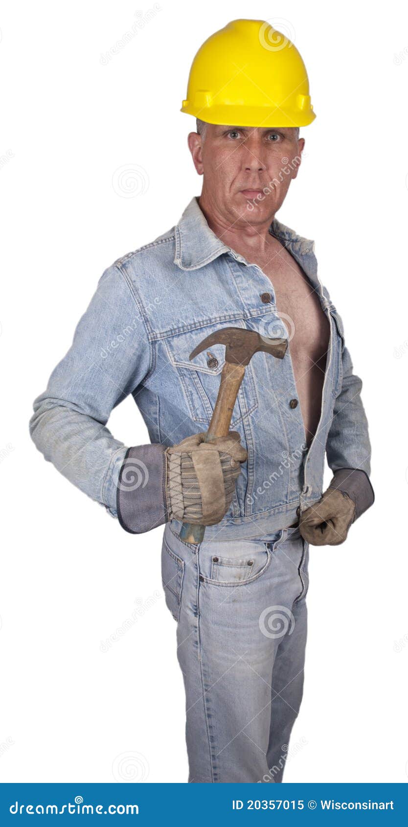 male construction worker laborer handyman