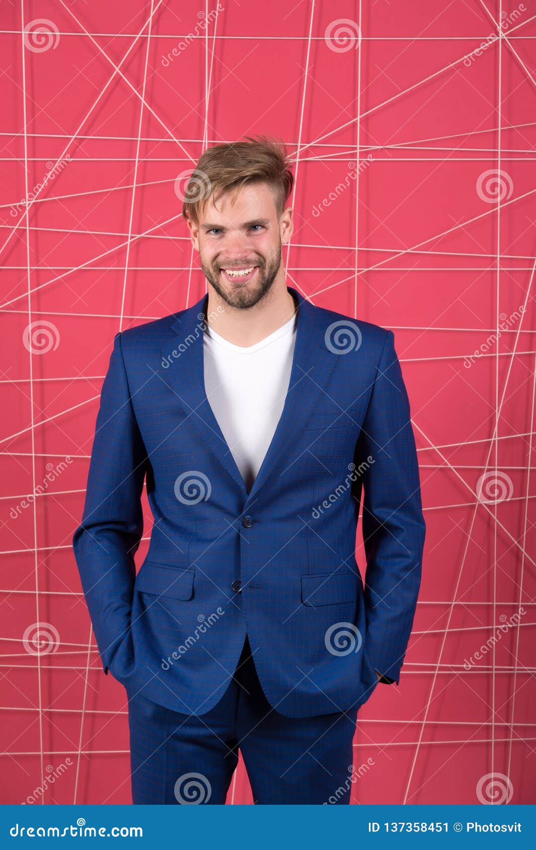 Man in Stylish Jacket. Business Fashion and Dress Code. Confident ...