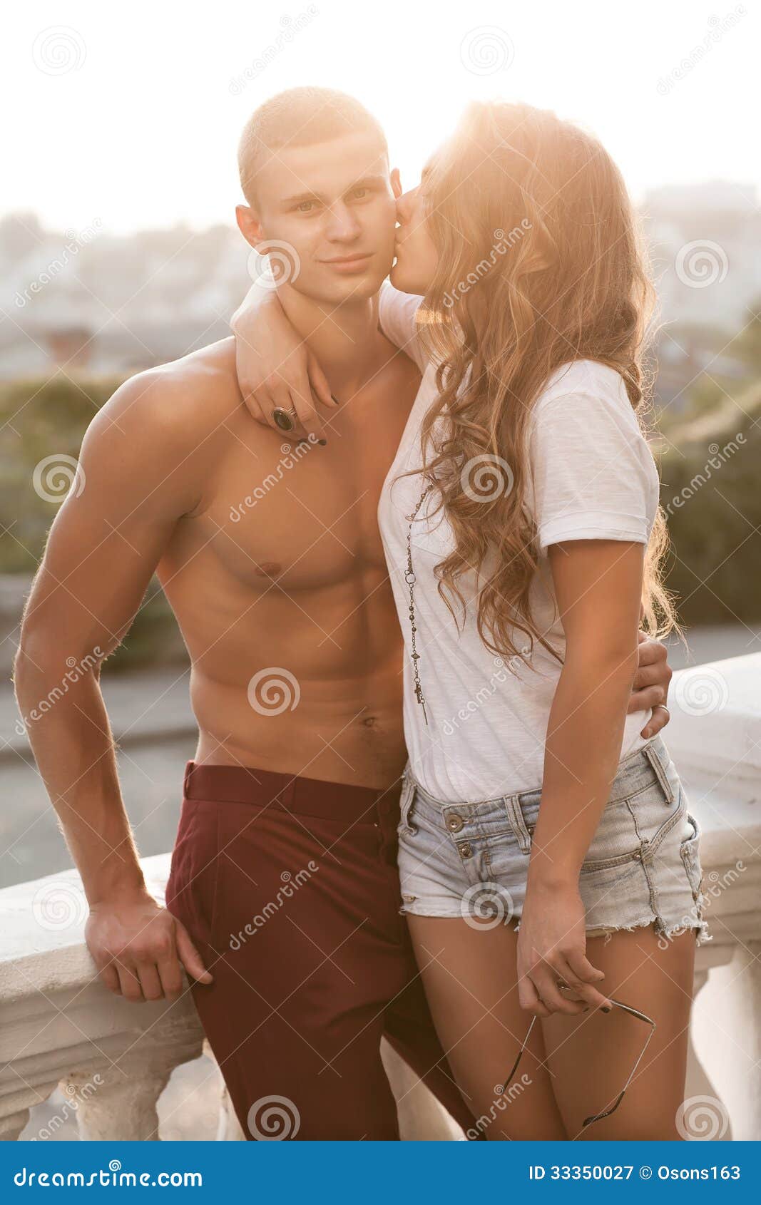 Man And Woman Stock Image Image Of Glasses Jeans