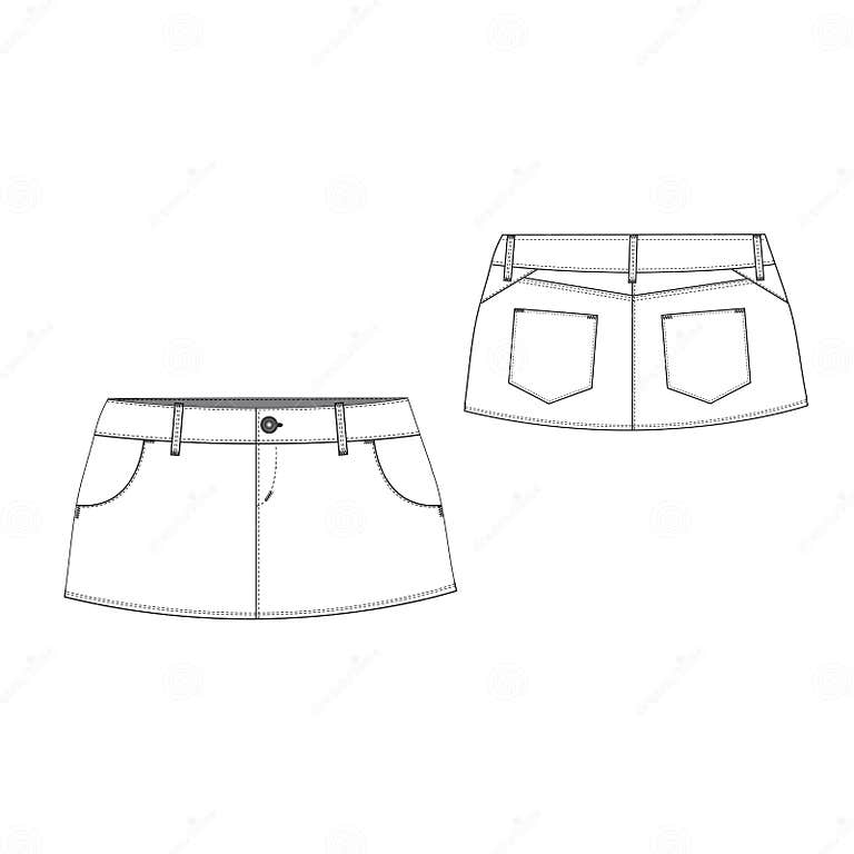 Mini Skirt stock vector. Illustration of icon, clothes - 39501154